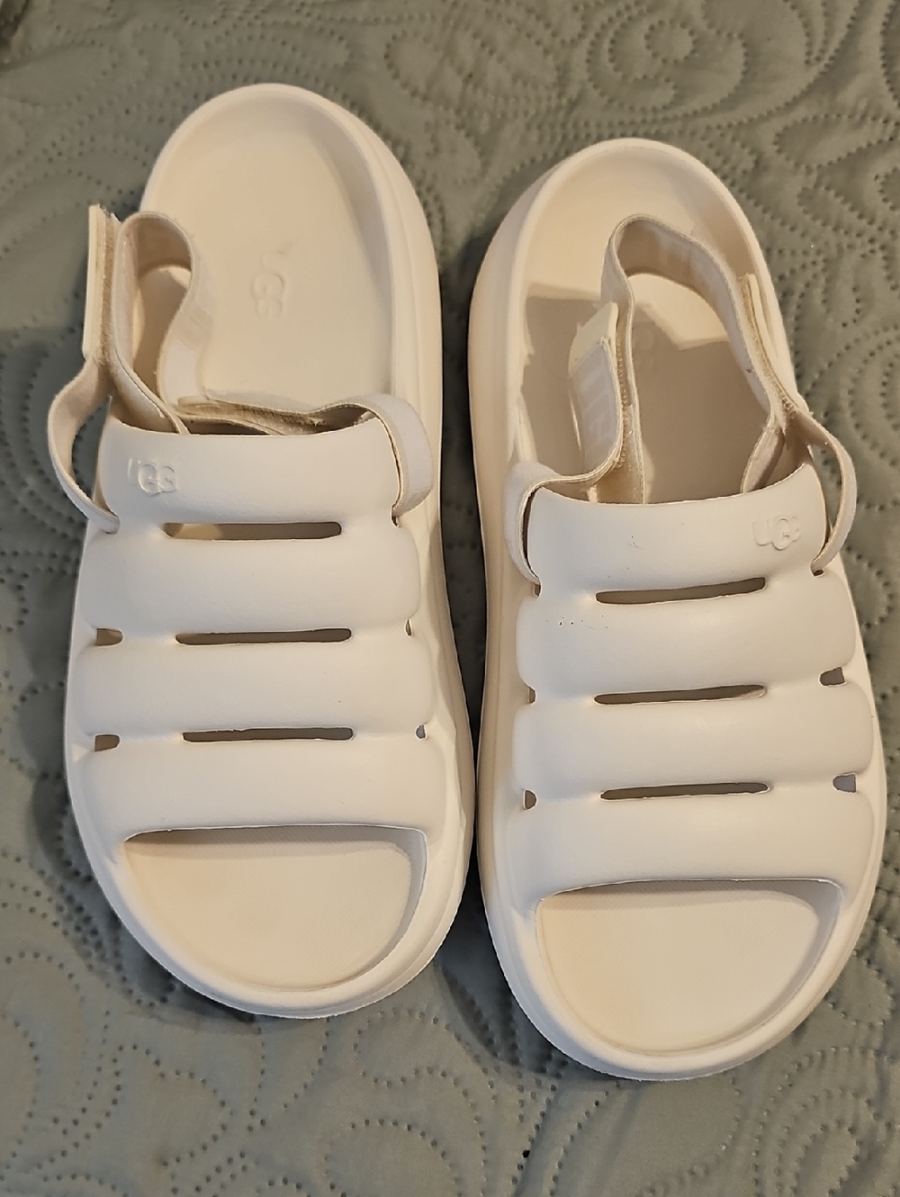 UGG Women's SPORT YEAH Water-Resistant Slingback sandals WHITE
